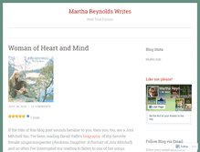 Tablet Screenshot of marthareynoldswrites.com